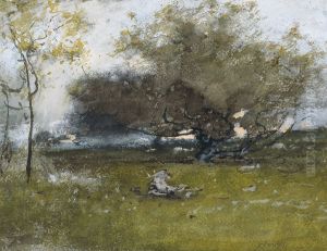 Old Apple Trees by George Inness