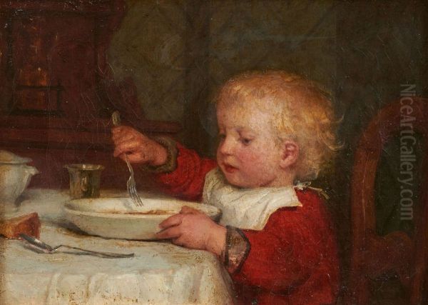 Boy at table II - view 1