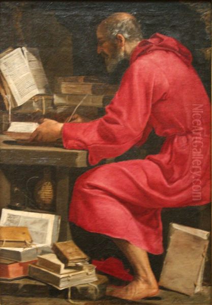 Saint Jerome ecrivant - view 1