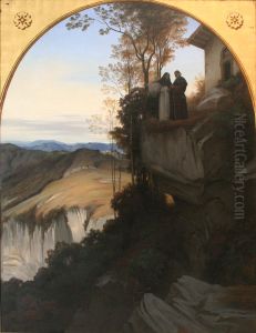 Vue prise dans les Apennins sur le sommet du mont Lavernia Vue prise dans les Apennins sur le sommet du mont Lavernia