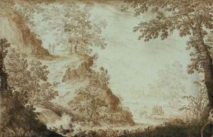 Paysage Fluvial Anime by Remigio Cantagallina