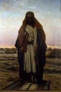 Prayer in the desert by Stefano Ussi