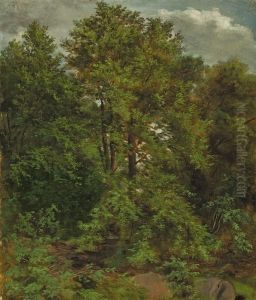 Motif from the Pillnitz Elbe island by Carl Gustav Carus