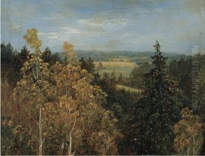 Blick uber eine Waldlandschaft by Carl Gustav Carus