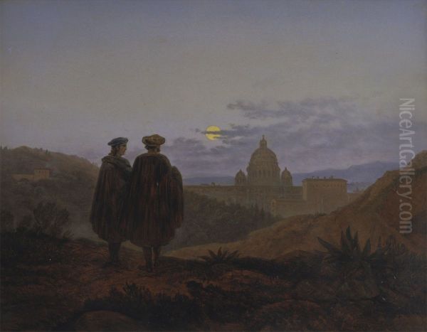 Memories of Rome II (Raphael and Michelangelo at the Sight of St. Peter) - view 1