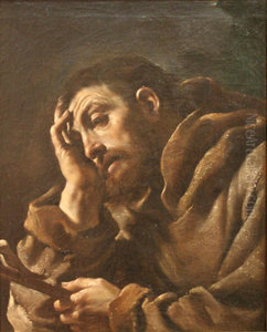 Saint Francois d'Assise en meditation
