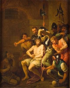 Le Christ insulte / Le couronnement d'epines by Christian Wilhelm Ernst Dietrich