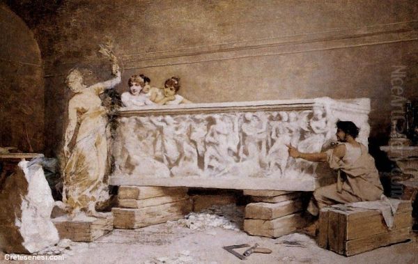 Lo studio dello scultore romano - view 1