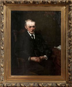 Portret "Gerrit Jan van Heek" op doek door Therese van Duyl-Schwartze, begin 1900 thumbnail