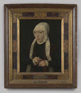 Portret "Maria van Hongarije" op hout naar Jan Cornelisz. Vermeyen, circa 1530-1540 by Jan Cornelisz Vermeyen