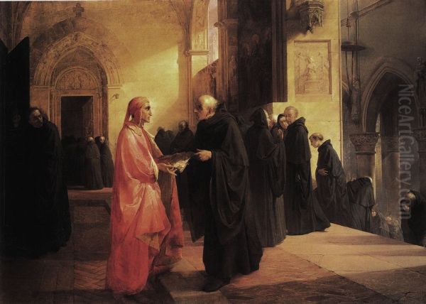 Meeting between Dante and Fra Ilario - view 1