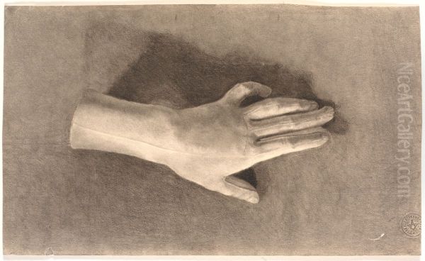 Study of plaster hand - view 1