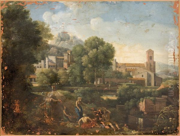Paysage orne de belles fabriques - view 1