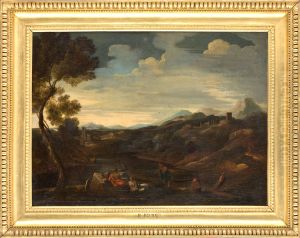 Paysage historique by Nicolas Poussin