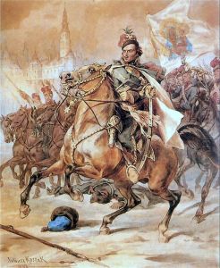 Kazimierz Pulaski pod Czestochowa (obraz Juliusza Kossaka) Kazimierz Pulaski pod Czestochowa (obraz Juliusza Kossaka)