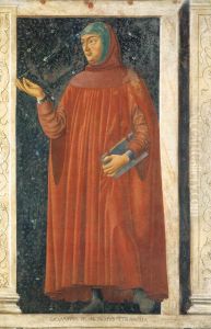 Famous Persons: Francesco Petrarca by Andrea Del Castagno