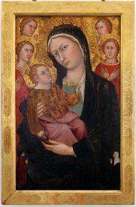 Madonna and Child with Angels and donors by Taddeo Di Bartolo