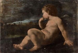 Putto Dans Un Paysage