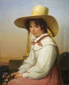 Portrait de Nency Destouches by Auguste Vinchon