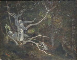 Forest of Fontainebleau, The "Reine Blanche" by Antoine-louis Barye