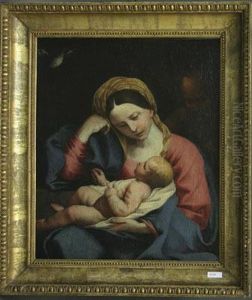 Madonna Con Bambinoi by Simone Cantarini (Pesarese)