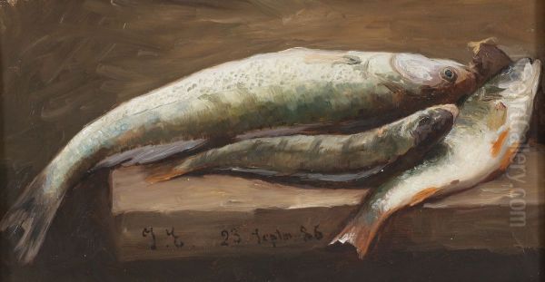 Stilleben med fisk - view 1