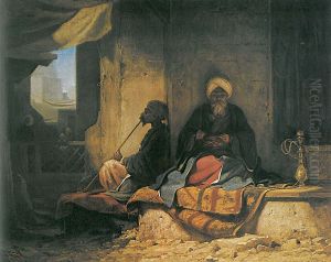 In the Turkish Bazaar by Carl Spitzweg