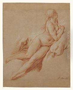 Study of a Reclining Nude by Francois Boucher