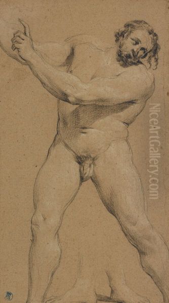 Study of a Male Nude (verso) - view 1