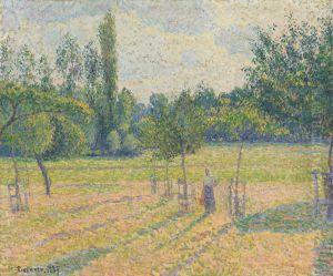 Late Afternoon in our Meadow by Camille Pissarro