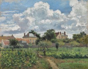 L'allee des vignes a Pontoise by Camille Pissarro