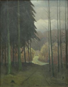 Skovparti, "Lange Jacob", Christiansfeld. Skovparti, "Lange Jacob", Christiansfeld.