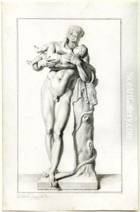 Silenus with the infant Bacchus by Giovanni Domenico Campiglia