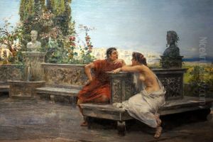 Enamorados enPompeya. by Ulpiano Checa