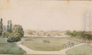 The Upper Garden of Godollo Castle by Thomas Ender