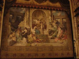 Curtain of the Theater Juliusz Slowacki in Krakow