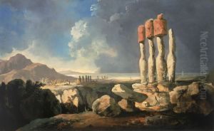 A View of the Monuments of Easter Island, Rapanui by William Hodges