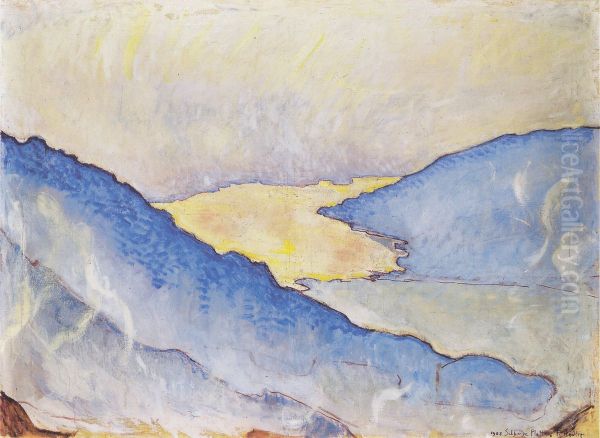 Abendnebel am Thunersee - view 1