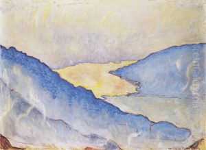Abendnebel am Thunersee by Ferdinand Hodler