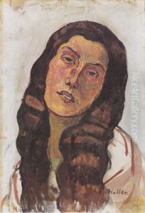 Valentine Gode-Darel mit aufgelostem Haar Valentine Gode-Darel mit aufgelostem Haar