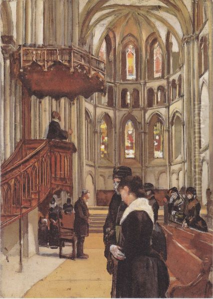 Das Gebet in der Kathedrale Saint-Pierre in Genf - view 1