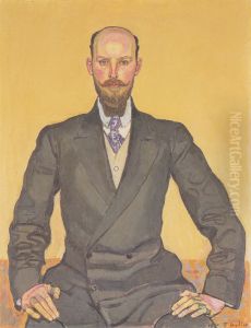 Bildnis Willy Russ by Ferdinand Hodler
