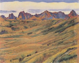 Die Gantrischkette by Ferdinand Hodler