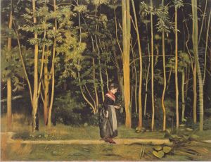 Spaziergangerin am Waldrand by Ferdinand Hodler