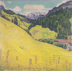 Kiental mit Blumlisalp by Ferdinand Hodler