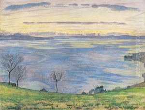 Genfersee am Abend von Chexbres aus