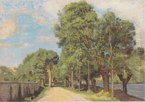 Landschaft an der Jonction bei Genf by Ferdinand Hodler