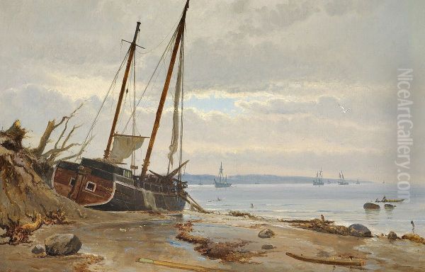 From the storm surge, Falster 1872. - view 1