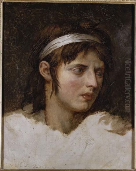 Tete de jeune homme au diademe - view 1