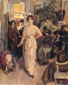 Dress show at Hirsch by Isaac Lazarus Israels